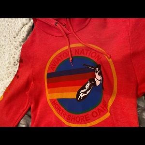 I am selling this red aviator nation hoodie size small in perfect condition